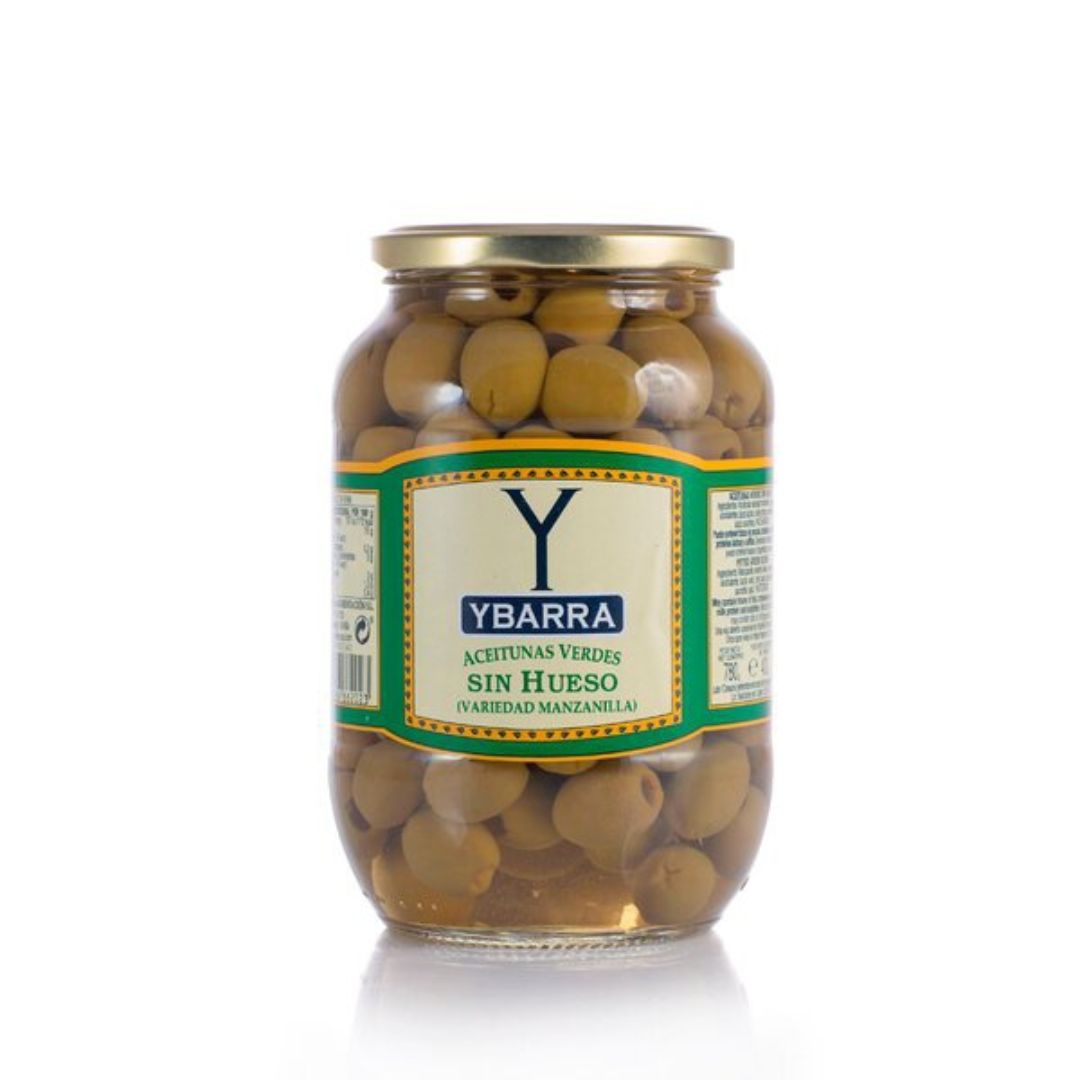 Pitted Green Olives - Ybarra - 780g